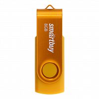 Флеш-накопитель USB  8GB  Smart Buy  Twist  жёлтый (SB008GB2TWY)