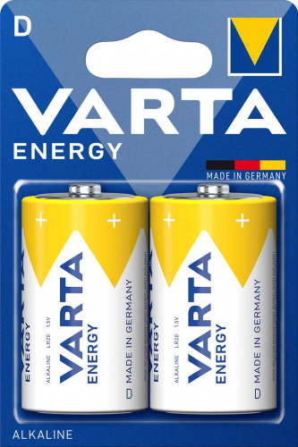 Элемент питания VARTA  LR20 ENERGY (2 бл)  (2/20/100) (04120229412)