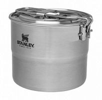 Набор посуды Stanley Adventure (10-09997-003) серебристый нерж.ст. (компл.:кастр./крыш./2 тар./2 вил.)