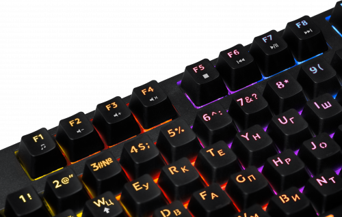 Клавиатура механическая игровая Defender Blitz GK-240L RU,Rainbow, черный (45240) фото 10