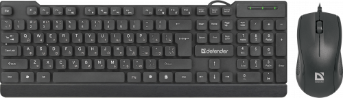 Комплект проводной Клавиатура + Мышь DEFENDER York C-777 RU, мультимедиа, черная (1/20) (45779) фото 2