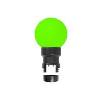 Лампа шар NEON-NIGHT 6 LED для белт-лайта, цвет: Зелёный, Ø45мм, зелёная колба (1/100)