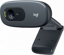 Камера Web Logitech HD Webcam C270 черный 0.9Mpix (1280x720) USB2.0 с микрофоном (960-000584)