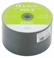 Intro DVD-R INTRO 16X 4,7GB  Cakebox 50 (50/300/14400) (Б0016857)