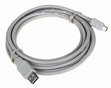 Кабель USB 2.0 A-->micro B 5P, 1.0 м., серый (1/80)