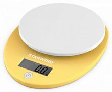 Весы кухонные электронные Starwind SSK2259 макс.вес:5кг желтый