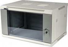 Шкаф коммутационный Lanmaster TWT-CBWPG-9U-6X6-GY 9U 600x600мм пер.дв.стекл 60кг серый
