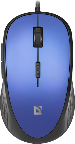 Мышь DEFENDER Accura MM-520, синяя, USB, проводная, оптическая, 6 кнопок, 1600dpi, кабель 1,8м (1/40) (52520) фото 3