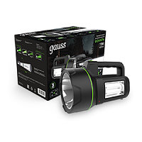 Фонарь GAUSS прожекторный модель GFL602 11W 400lm Li-ion 4800mAh LED, 4 режима, IP42, 205х140х116 мм 1/10/30