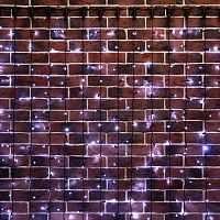 Гирлянда NEON-NIGHT "Светодиодный Дождь" 2х6м, постоянное свечение, черный провод, 230 В, диоды БЕЛЫЕ, 1140 LED (1/4)
