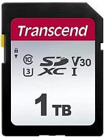 Флеш карта SDXC 1Tb Class10 Transcend TS1TSDC300S w/o adapter