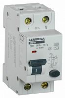 Выключатель автом. дифф. тока IEK MAD25-5-020-C-30 АВДТ 32 Generica 20A тип C 4.5kA 30мА AC 2П 230В 2мод серый (упак.:1шт)