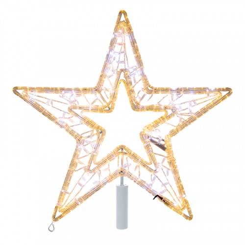 Фигура светодиодная NEON-NIGHT «Звезда» 80 см, 80 светодиодов, с трубой и подвесом, цвет свечения теплый белый/белый  (1/1)