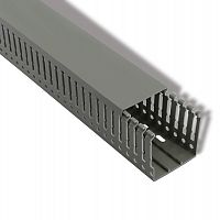 Кабель-канал REXANT перфорированный самоклеящийся 40х40 серый (72 м/уп, паз 4мм, зуб 6мм) (72/72) (28-5015)