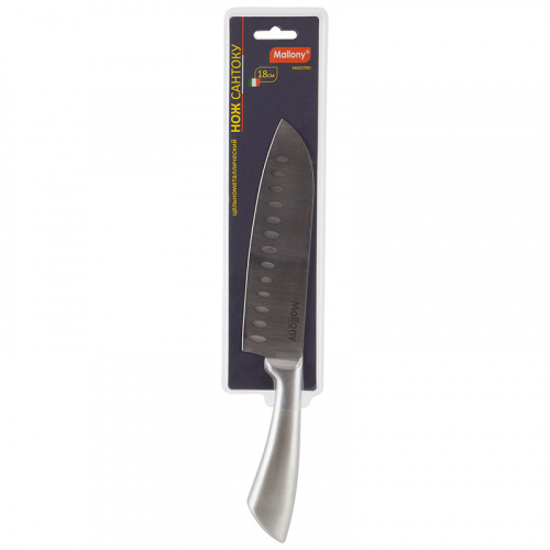 Нож цельнометаллический MAESTRO MAL-01M сантоку, 18 см (1/12/72) (920231) фото 2