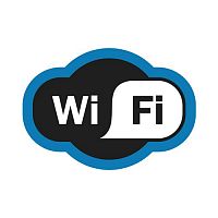Наклейка информационный знак «Зона Wi-Fi» 150х200 мм REXANT (5/100)