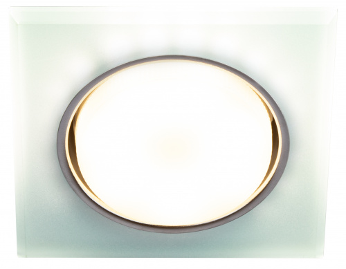Светильник ЭРА встраиваемый с LED подсветкой DK LD50 FR GX53 белый матовый (1/50) (Б0057470)