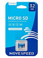 MicroSD  32GB  Move Speed FT300 Class 10 UHS-I U3 без адаптера