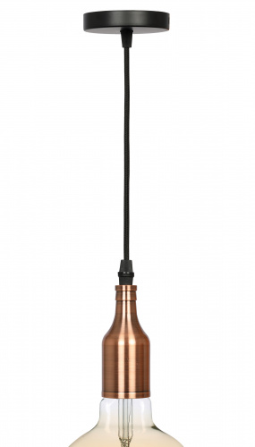Cветильник ЭРА PL13 E27 - 6 RC подвес потолочный LOFT под лампу цоколь Е27 провод 1 м цвет медь (60/360) (Б0048527) фото 5