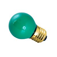 Лампа накаливания NEON-NIGHT Е27 10 Вт зеленая колба (10/100) (401-114)