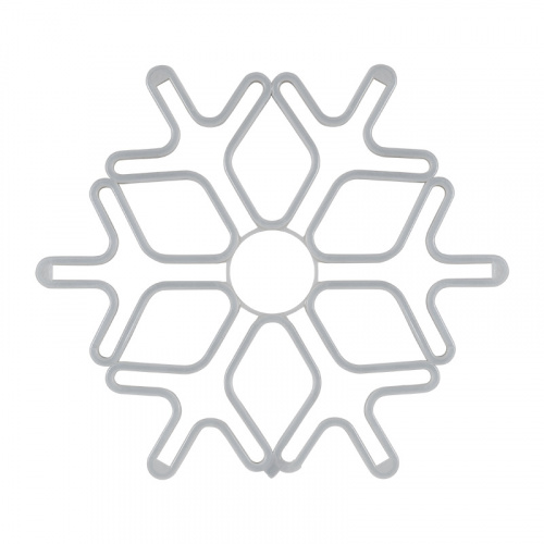 Фигура NEON-NIGHT «Снежинка» из гибкого неона NEON-NIGHT, 60х60 см, цвет свечения белый  (1/10) фото 3