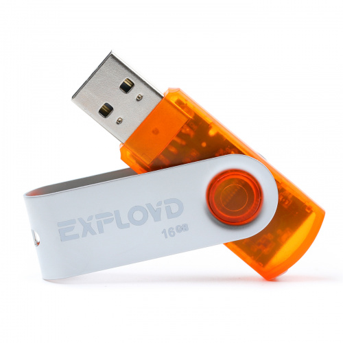Флеш-накопитель USB  16GB  Exployd  530  оранжевый (EX016GB530-O)