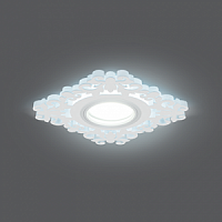 Светильник светодиодный GAUSS Backlight BL130 Квадрат/узор. Белый, Gu5.3, 3W, 4000K 1/40