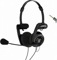 Наушники с микрофоном Koss Porta Pro Communication Headset черный матовый 1.2м накладные оголовье (80001740)