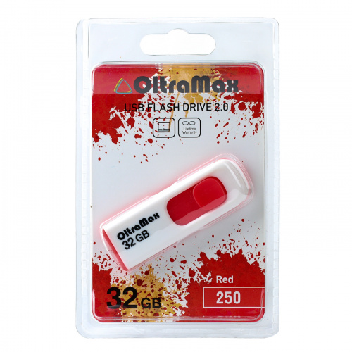 Флеш-накопитель USB  32GB  OltraMax  250  красный (OM-32GB-250-Red) фото 4