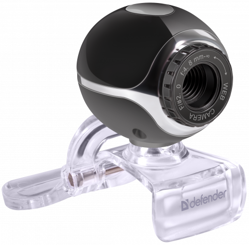 Веб-камера DEFENDER C-090, 0.3 Мп., USB 2.0, встроен. Микрофон, чёрная (1/50) (63090) фото 8