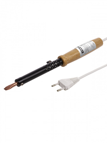 Паяльник TDM ПД-80, ЭПСН, мощность 80 Вт, 230 В, деревянная ручка, плоское жало, "Гранит" (1/100) (SQ1025-0404) фото 5