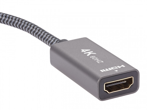 Адаптер miniDP --> HDMI-F 0.15м ,  оплетка, 4K@60Hz, Telecom (TA565) (1/200) фото 5