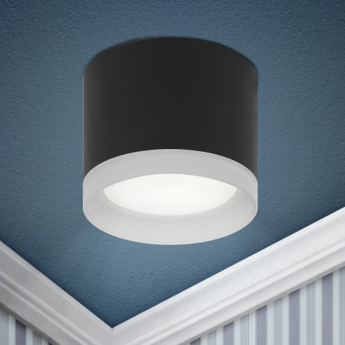 Светильник ЭРА OL17 GX53 BK накладной потолочный под лампу GX53, алюминий, цвет черный (1/40) фото 2