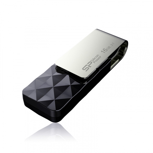 Флеш-накопитель USB 3.0  16GB  Silicon Power  Blaze B30  черный (SP016GBUF3B30V1K) фото 2