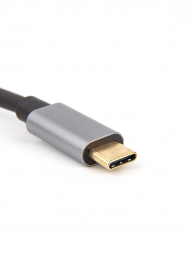 USB-концентратор USB 3.1 Type-Cm --> RJ-45+3port USB3.0(f) Aluminum Shell VCOM <DH311A> (1/150) фото 4