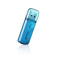 Флеш-накопитель USB  64GB  Silicon Power  Helios 101  голубой (SP064GBUF2101V1B)