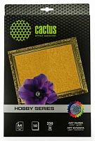 Фотобумага Cactus CS-DA425010G A4/250г/м2/10л./золото для струйной печати