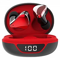 Беспроводная TWS Bluetooth-гарнитура Smartbuy Boa, черная/красн (SBH-3046) (1/100)