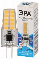 Лампа светодиодная ЭРА JC 2,5W 220V SLC 840 G4 (1/диод, капсула, 2,5Вт, нейтр, G4) (1/20/500/24500)
