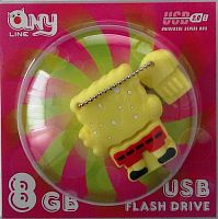 USB  8GB  ANYline  SPONGE  (пэт блистер)