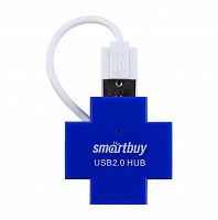 Разветвитель Smartbuy 4 порта голубой (SBHA-6900-B) (1/5)