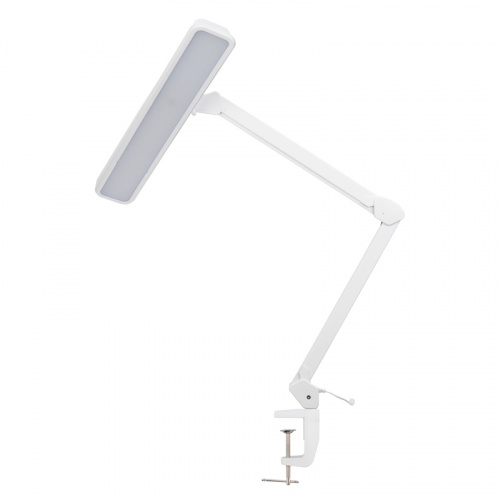 Лампа светодиодная REXANT настольная бестеневая на струбцине ECO light, 324 SMD с диммером, теплый/холодный цвет свечения, белая (1/6) фото 4