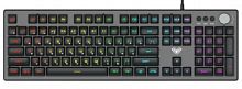 Клавиатура игровая AULA F2028 мембранная, алюминий/пластик, RGB подсветка кн., кабель 1,6м, USB, 106 кн, черный (1/20) (80001194)