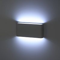 Светильник светодиодный ЭРА настенный декоративный WL41 WH 10Вт 3500К белый IP54 для интерьера, фасадов зданий (1/40) (Б0054419)