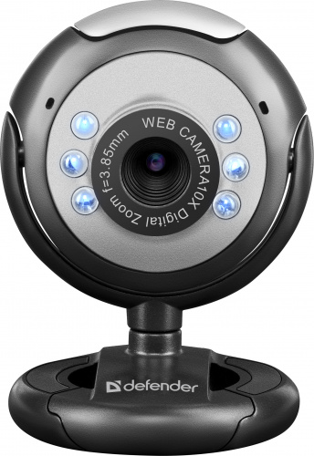 Веб-камера DEFENDER C-110, 0.3 Мп., USB 2.0, встроен. Микрофон, чёрная (1/50) (63110) фото 5