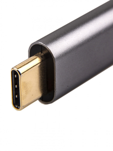 USB-концентратор USB 3.1 Type-Cm --> DP(f) , 4K@60Hz, PD charging, Aluminum Shell, VCOM <CU453> (1/150) фото 2
