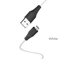 Кабель USB - микро USB HOCO X32 Excellent, 1.0м, круглый, 2.0A, силикон, цвет: белый (1/33/330) (6931474700940)