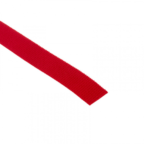 Лента-липучка многоразовая 5 м х 20 мм, красная (1 шт.) REXANT (1/30) фото 2