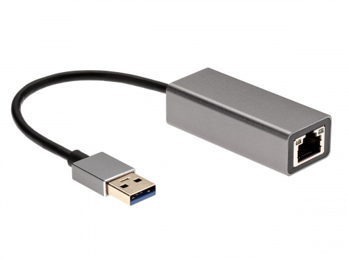 Кабель-переходник USB 3.0 (Am) --> LAN RJ-45 1000 Mbps, Alum Shell, Aopen/Qust <ADU312M>(1/100) фото 3