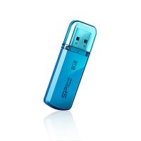 Флеш-накопитель USB  8GB  Silicon Power  Helios 101  голубой (SP008GBUF2101V1B)
